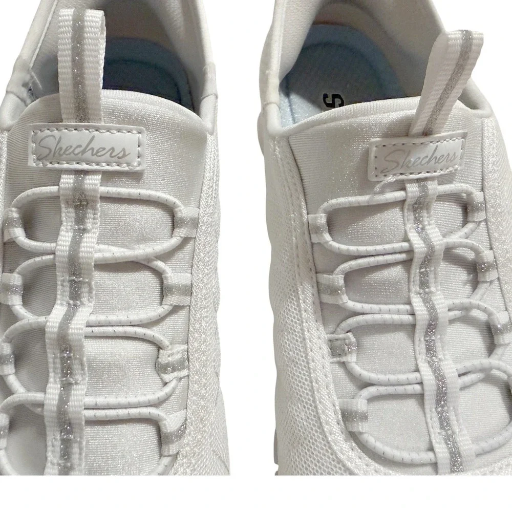 Skechers Hands Free Slip-ins Ultra Flex 3.0 Smooth Step White Sparkle 100743 WHT